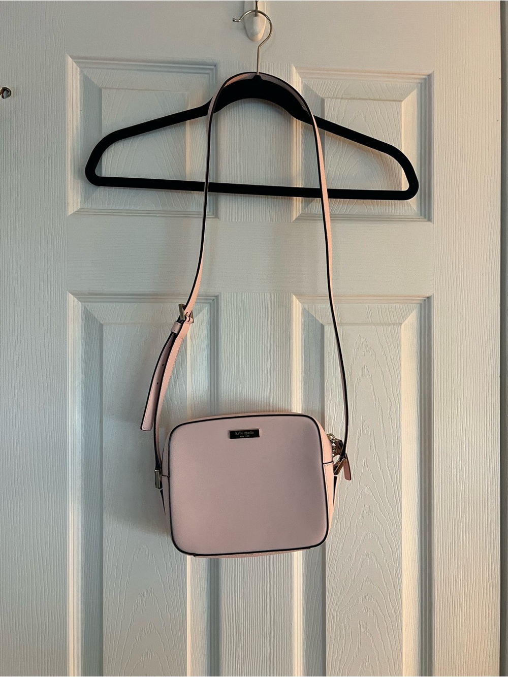 kate spade Light Pink Leather Square Crossbody Bag